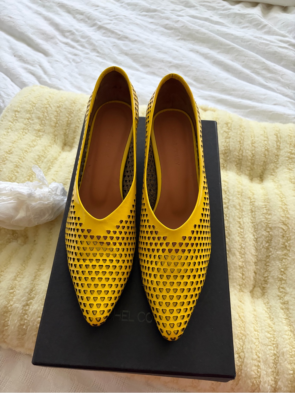 Rachel Comey Clemmie Kitten Heels Banana
